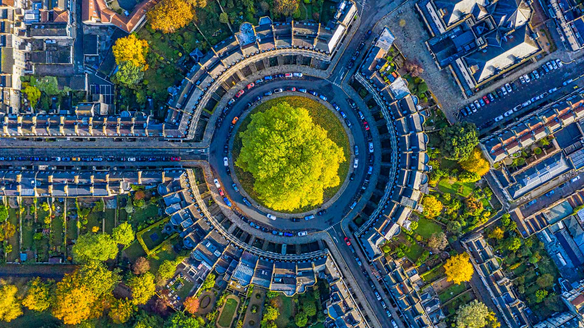 简·奥斯汀的文学圈|巴斯圆形广场，萨默塞特 ，英国 |© Gavin Hellier/Getty Images