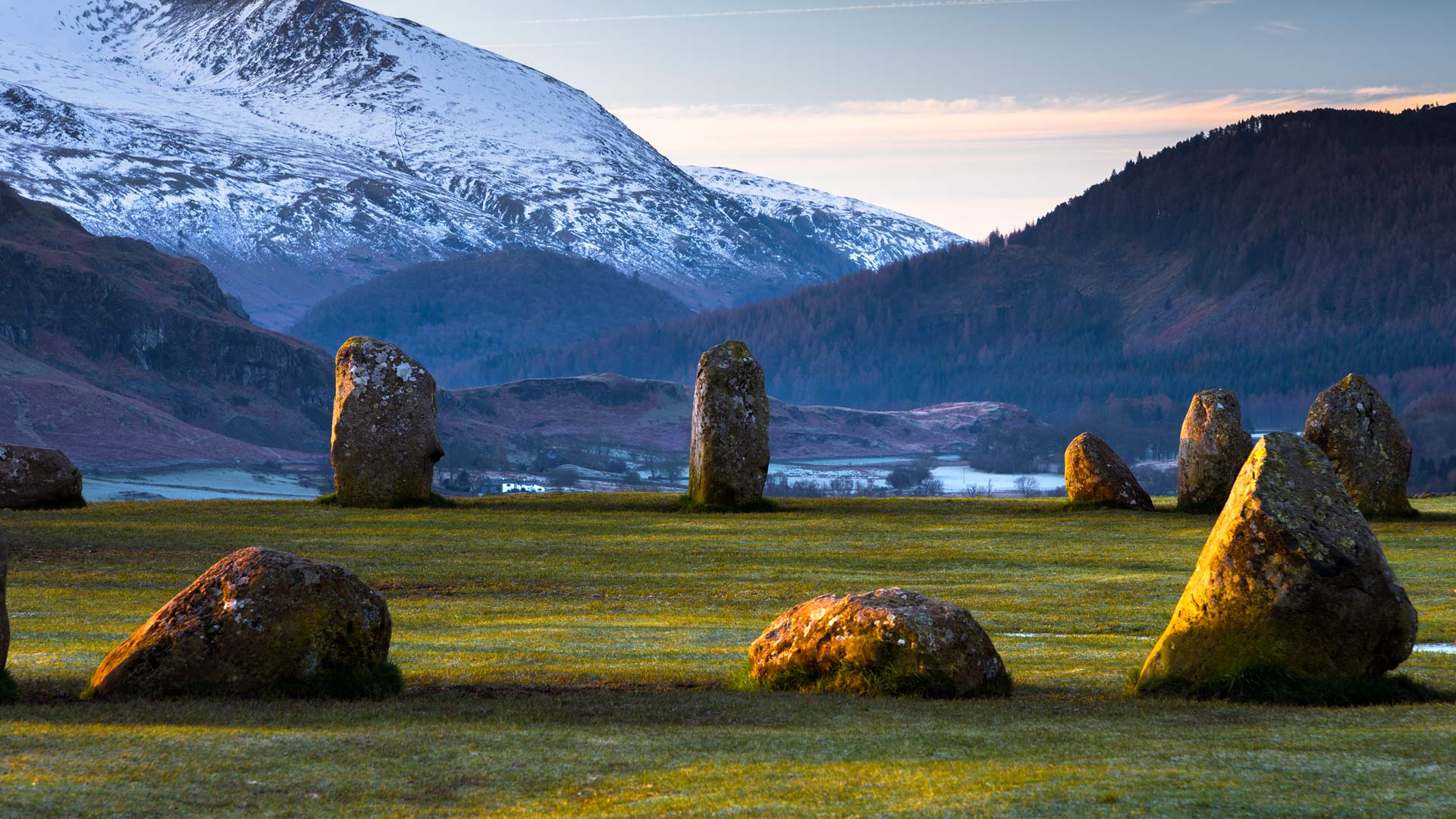 古石圈|卡塞里格石圈，湖区国家公园 ，坎布里亚，英国 |© John Finney Photography/Getty Images