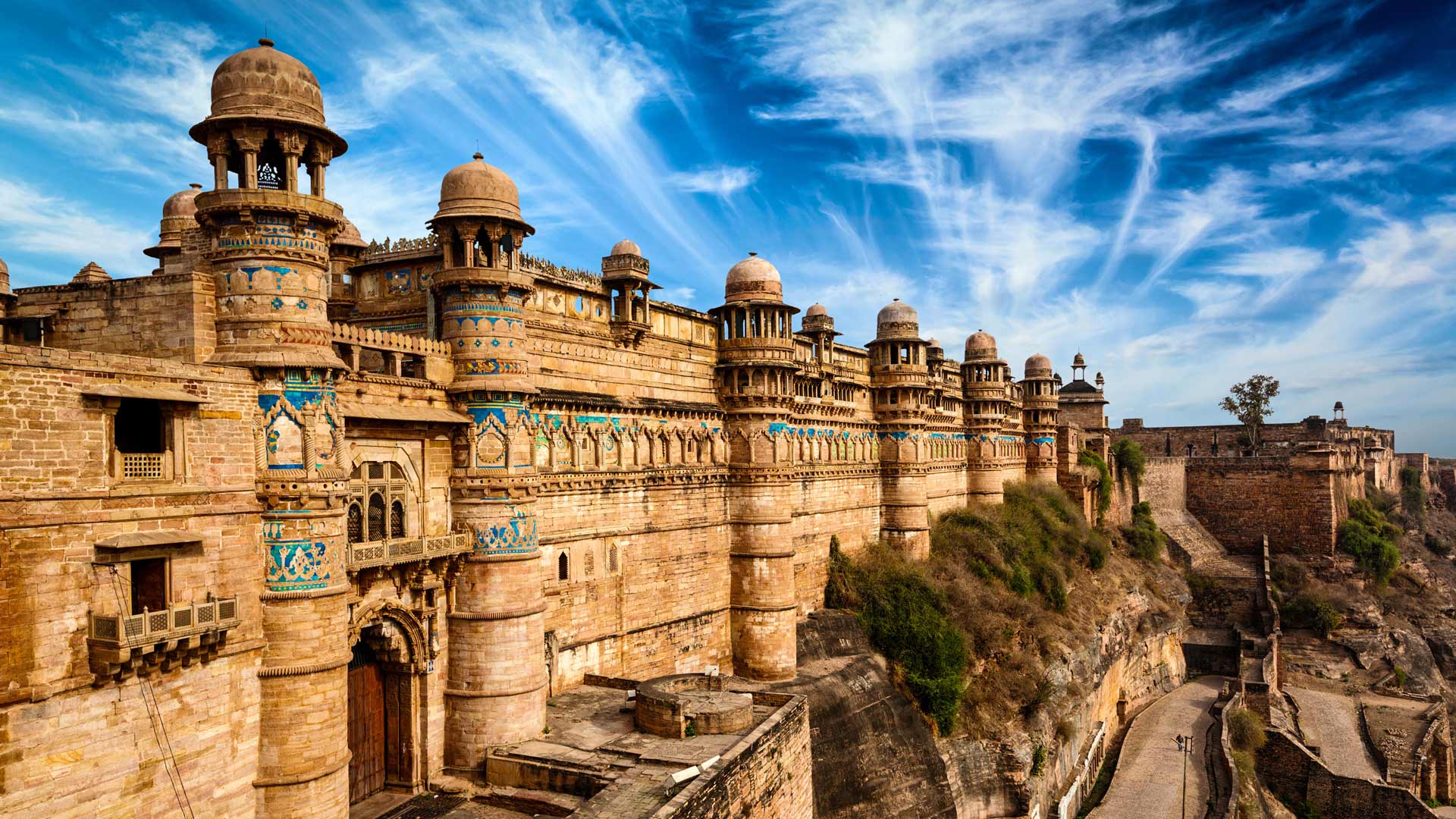 永恒的瑰宝|瓜廖尔堡，中央邦，印度 |© Dmitry Rukhlenko-Photos of India/Alamy